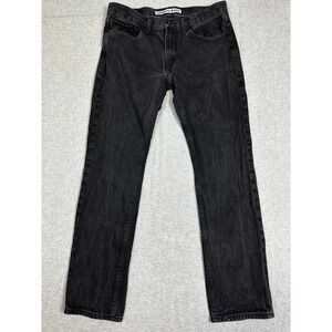 Express Rocco Jeans 32x32 Black Slim Fit Skinny Leg Paint Splatter Denim